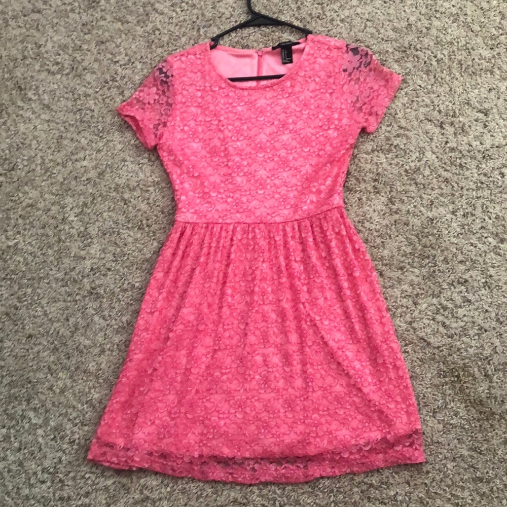 Forever 21 Pink Lace Dress